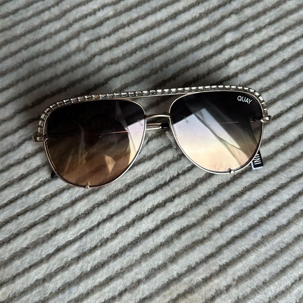 QUAY HIGH KEY BLING LARGE - ROSE GOLD / MULTI